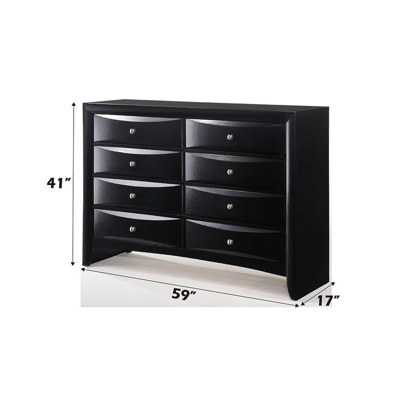 Ireland - 59" Dresser - Black - R&R Furniture Gallery (Fountain Valley, CA)