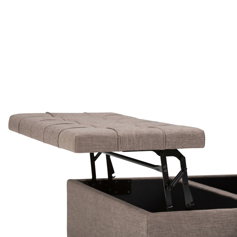 Harrison - Upholstered Coffee Table Storage Ottoman - R&R Furniture Gallery (Fountain Valley, CA)