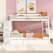 Bunk Bed With Drawers, Ladder And Storage Staircase - R&R Furniture Gallery (Fountain Valley, CA)