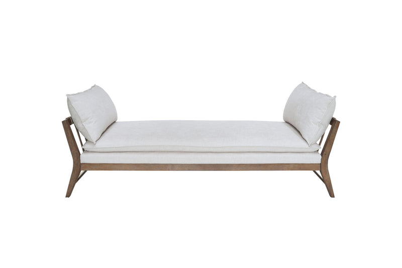Daybed With Strap Detail - White