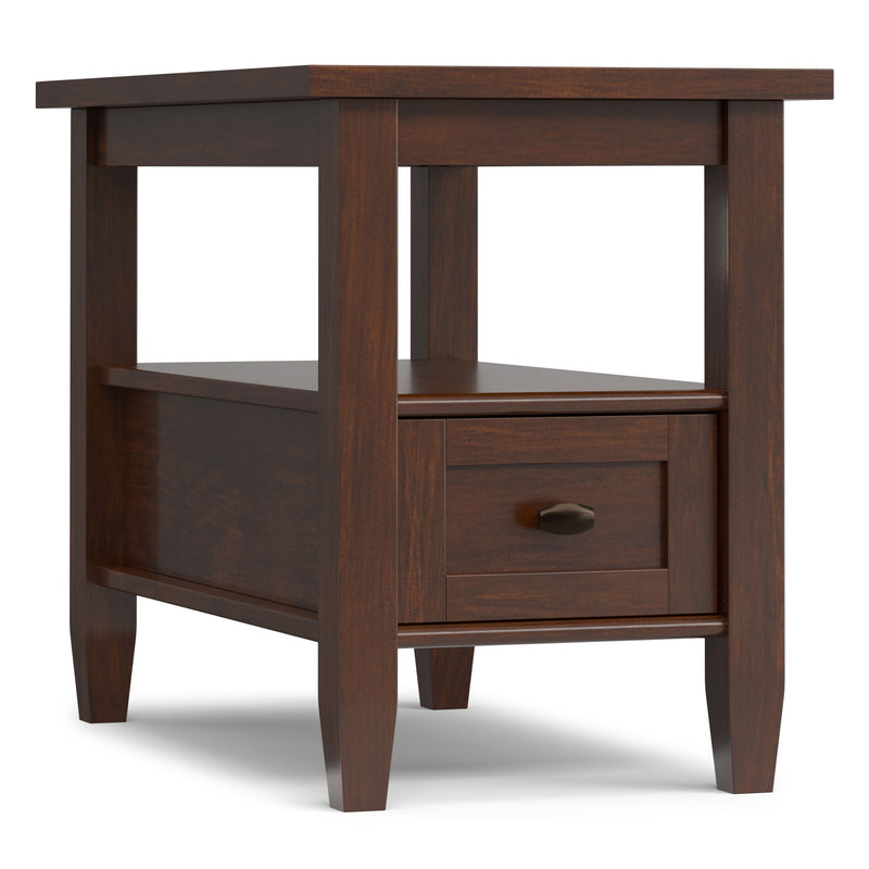 Warm Shaker - Narrow Side Table - Brown - R&R Furniture Gallery (Fountain Valley, CA)