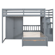 Bunk Bed With Wardrobe, Drawers - R&R Furniture Gallery (Fountain Valley, CA)