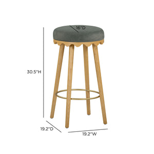 Oodle - Performance Vegan Mohair Stool