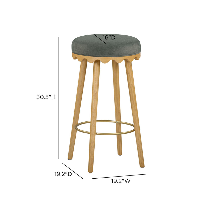 Oodle - Performance Vegan Mohair Stool