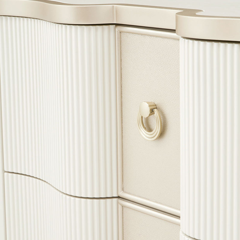 La Marisia - Nightstand - Creamy Pearl - R&R Furniture Gallery (Fountain Valley, CA)