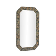 TOV Furniture Charlene 35x59 inch jewel watercolor wall mirror with colorful abstract watercolor print design.