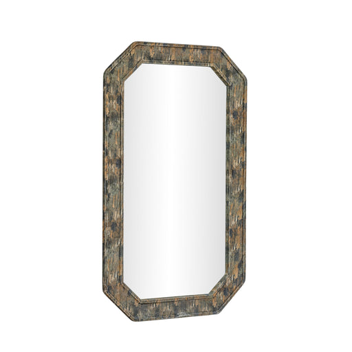 TOV Furniture Charlene 35x59 inch jewel watercolor wall mirror with colorful abstract watercolor print design.