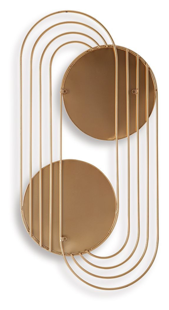 Warrenley - Accent Mirror - Gold Finish - R&R Furniture Gallery (Fountain Valley, CA)