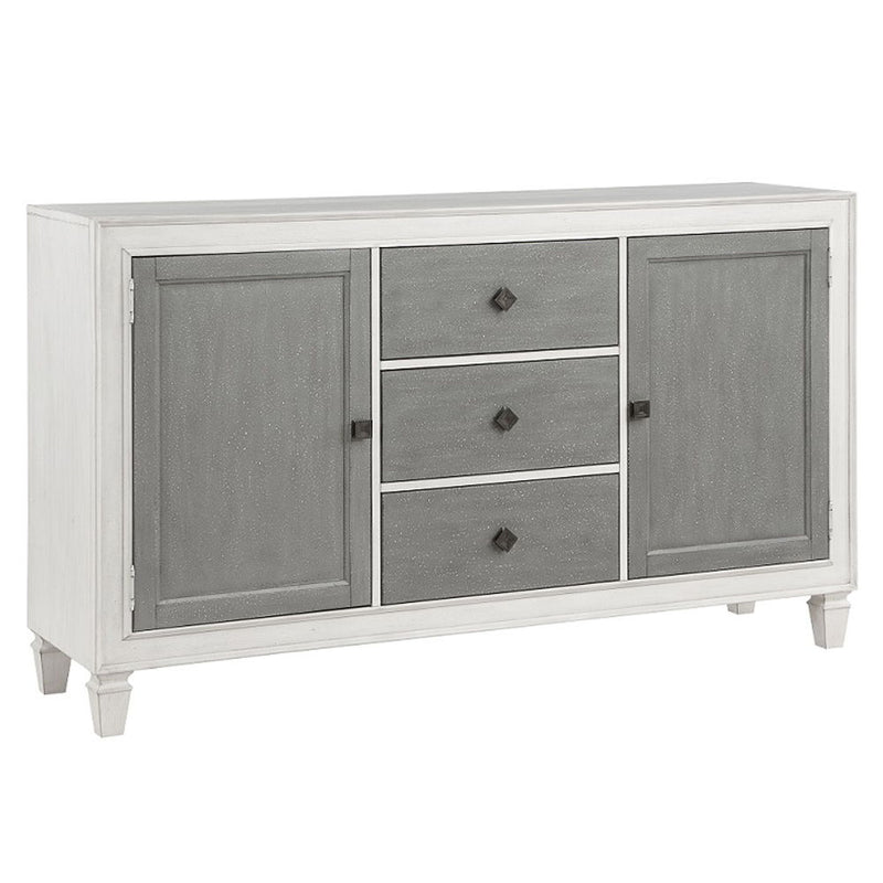 Katia - Server - Rustic Gray & Weathered White - R&R Furniture Gallery (Fountain Valley, CA)
