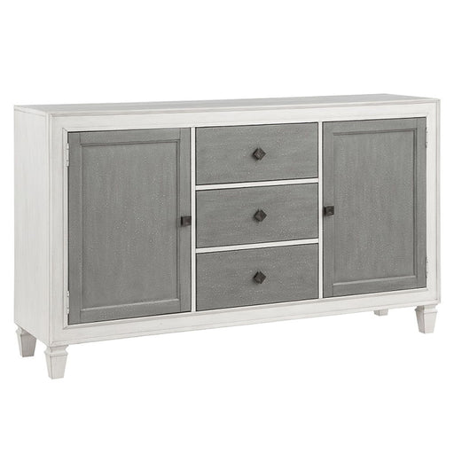 Katia - Server - Rustic Gray & Weathered White - R&R Furniture Gallery (Fountain Valley, CA)