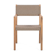 Outdoor Dining Chairs For Patios, Gardens (Set of 2) - Light Brown Multi / Light Teak - R&R Furniture Gallery (Fountain Valley, CA)