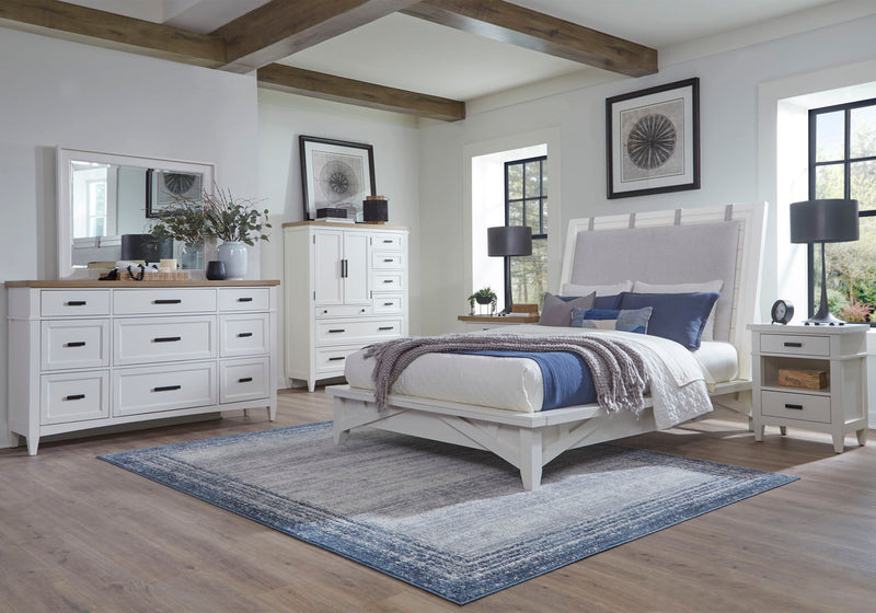 Americana Modern Bedroom - 9 Drawer Dresser - Cotton - R&R Furniture Gallery (Fountain Valley, CA)