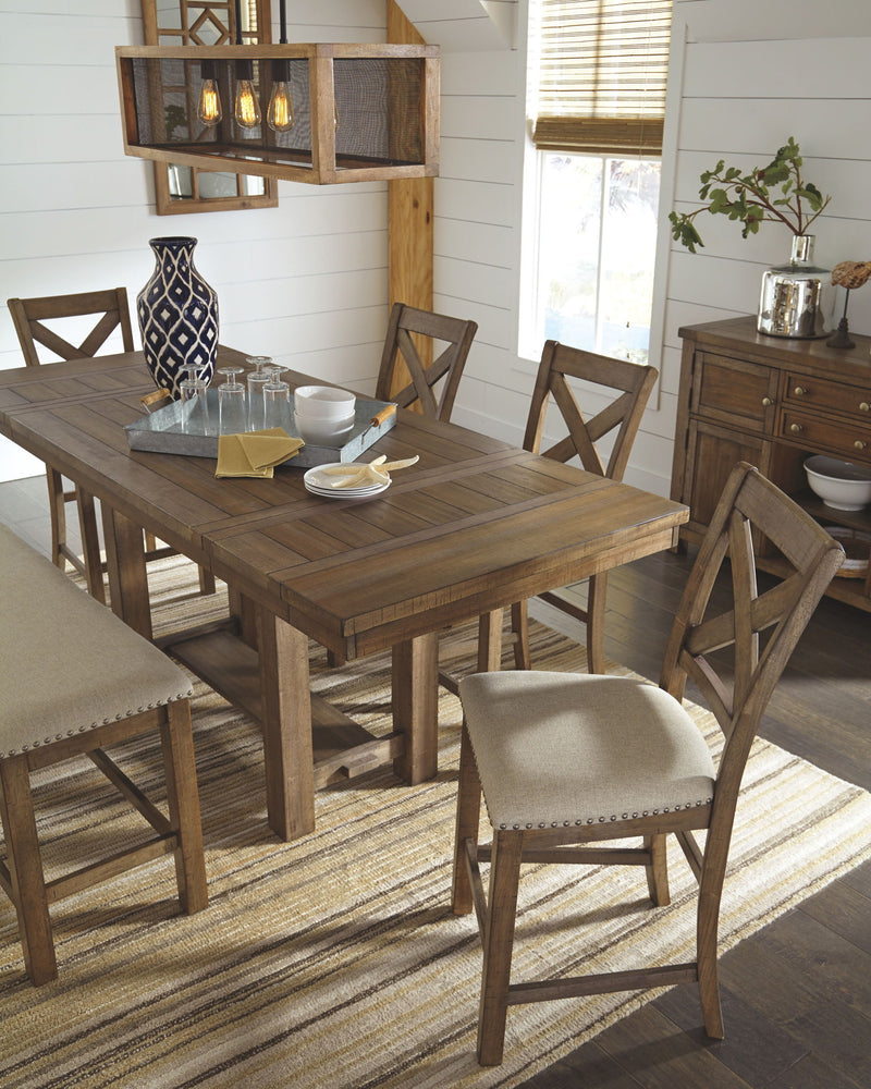 Moriville - Rectangular Dining Table Set - Counter Height - R&R Furniture Gallery (Fountain Valley, CA)