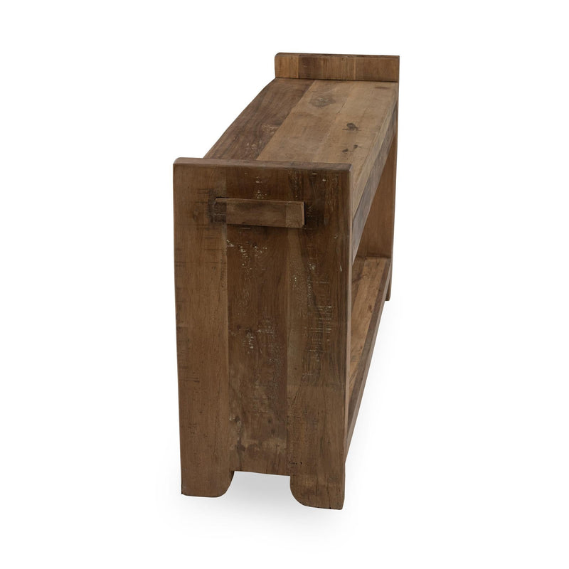 Marsa - 3 Drawer Console Table - Natural - R&R Furniture Gallery (Fountain Valley, CA)
