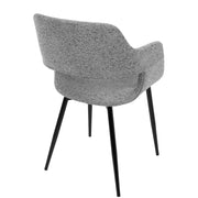 Lumi Source Margarite mid-century modern dining chair set featuring sleek wooden frames and upholstered seats for stylish dining rooms