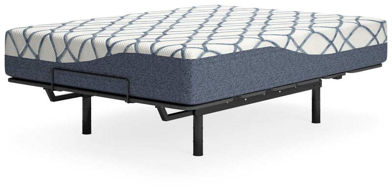 12 Inch Chime Elite 2.0 - California King Mattress - White / Blue - R&R Furniture Gallery (Fountain Valley, CA)