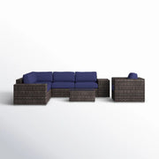 Wicker Seating Group Set With Table And Cushions - R&R Furniture Gallery (Fountain Valley, CA)