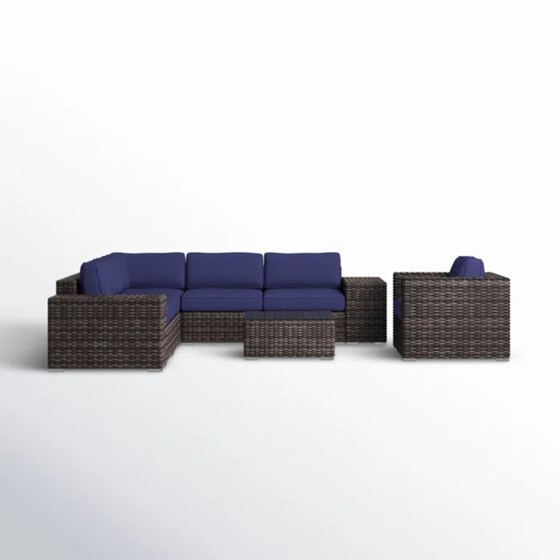 Wicker Seating Group Set With Table And Cushions - R&R Furniture Gallery (Fountain Valley, CA)