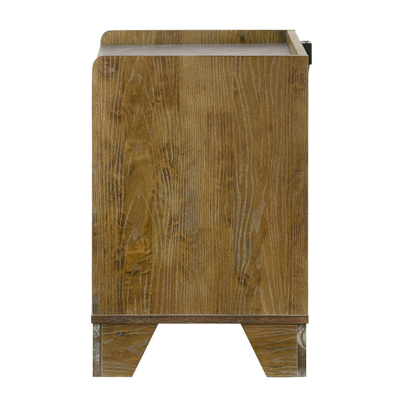 Garcia - Nightstand With LED - Light Brown - R&R Furniture Gallery (Fountain Valley, CA)