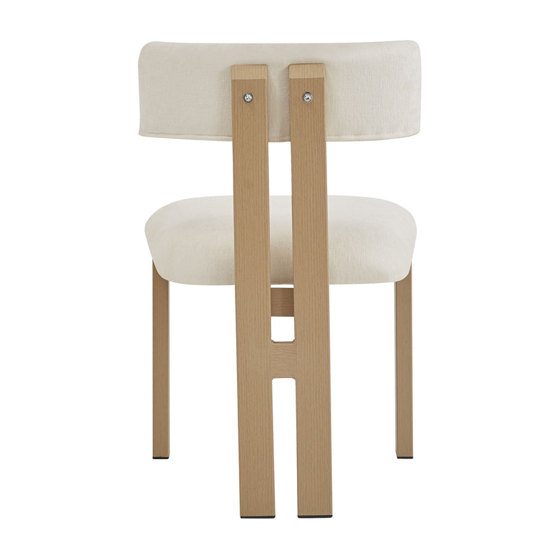Modern Upholstered Armless Dining Chairs With Metal Legs - R&R Furniture Gallery (Fountain Valley, CA)