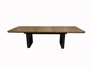 Double Pedestal Table Latte - Light Brown - R&R Furniture Gallery (Fountain Valley, CA)