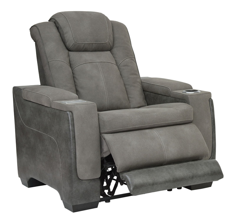 Next-Gen Durapella - Pwr Recliner/Adj Headrest - R&R Furniture Gallery (Fountain Valley, CA)