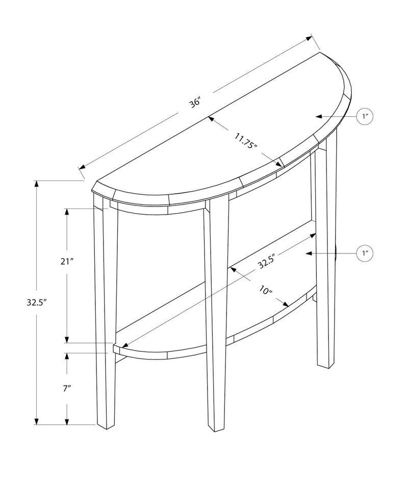 Accent Console Table For Entryway, Space-Saving Profile - R&R Furniture Gallery (Fountain Valley, CA)
