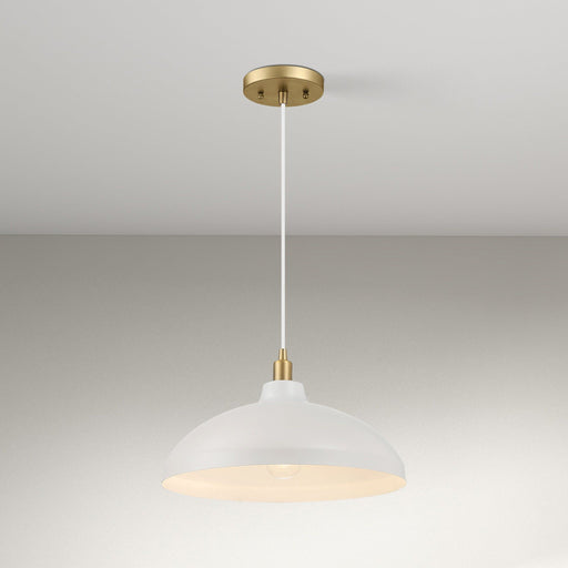 Astral - Single Light Pendant Lamp For Entrance Kitchen Island - Gold / White - R&R Furniture Gallery (Fountain Valley, CA)