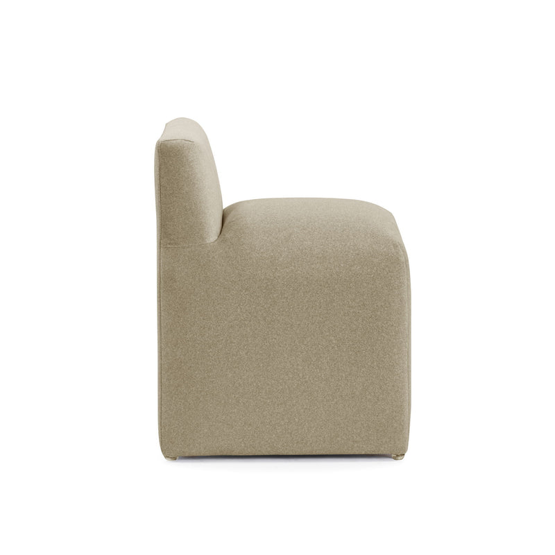 Pippa - Mohair Stool - Taupe - R&R Furniture Gallery (Fountain Valley, CA)