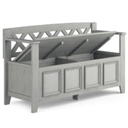 Amherst - Handcrafted Entryway Storage Bench - R&R Furniture Gallery (Fountain Valley, CA)