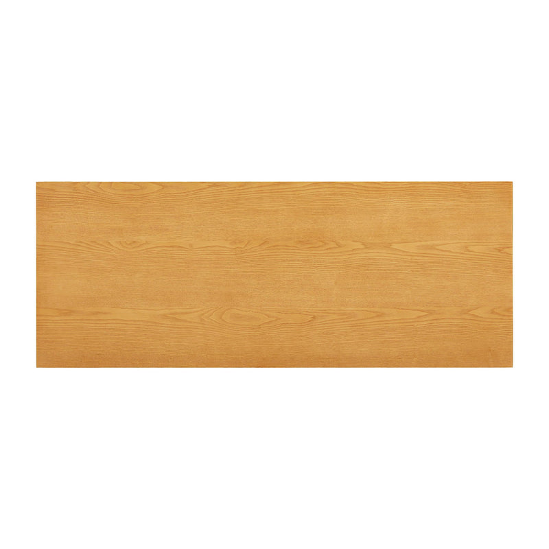 TOV Furniture Oodle writing desk with a sleek wooden surface and minimalist design for modern home office use.