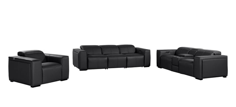 1224 - 7-Piece Modular Power Reclining Sofa, Loveseat & Chair Set In With 5 Power Recliners & Power Headrests