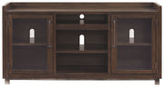 Starmore - XL TV Stand w/Fireplace Option - Brown - R&R Furniture Gallery (Fountain Valley, CA)
