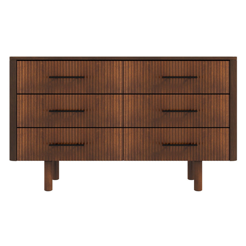 Logan - Dresser With 6 Drawers - Brown - R&R Furniture Gallery (Fountain Valley, CA)