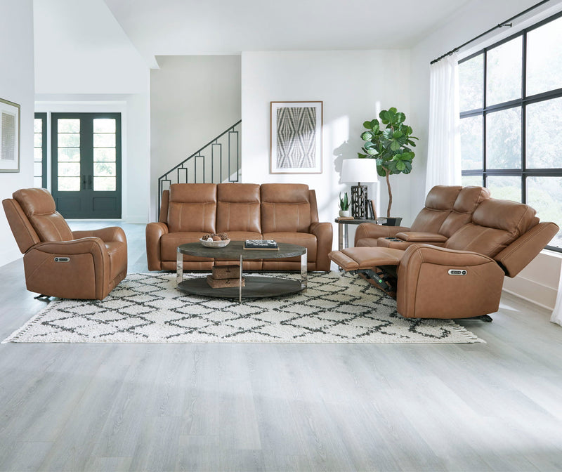 Haywood - Power Reclining Sofa - Butternut