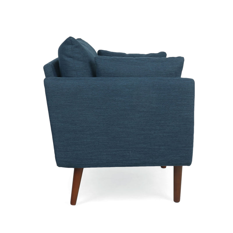 Luminate - Upholstered Fabric Club Chair With Tapered Legs And 2 Accent Pillows - R&R Furniture Gallery (Fountain Valley, CA)