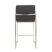 Lumi Source Fuji contemporary high back counter stool with functional design, featuring a sleek modern look and sturdy build.