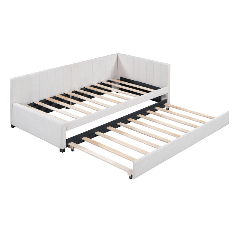 Upholstered Daybed, Sofa Bed Frame, No Box Spring Needed - R&R Furniture Gallery (Fountain Valley, CA)