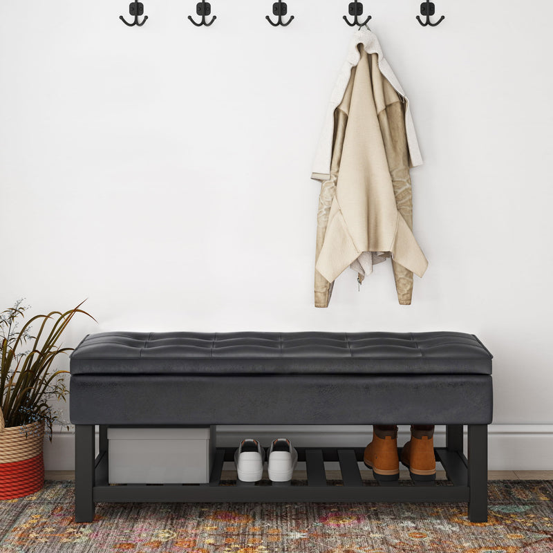 Cosmopolitan - Storage Ottoman Bench With Open Bottom - R&R Furniture Gallery (Fountain Valley, CA)