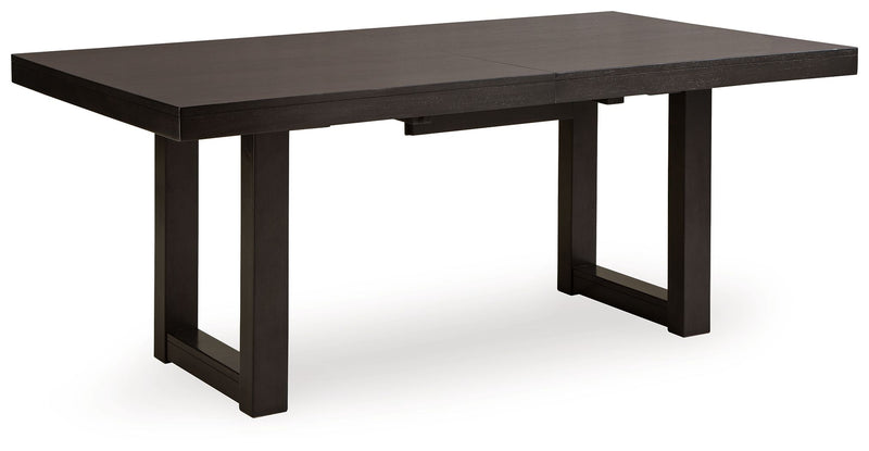 Neymorton - Rectangular Dining Room Butterfly Extension Table - Dark Grayish Brown - R&R Furniture Gallery (Fountain Valley, CA)
