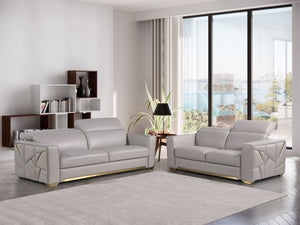 1120 - Leather Living Room Set - R&R Furniture Gallery (Fountain Valley, CA)