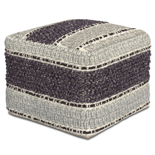 Grady - Handcrafted Square Pouf - R&R Furniture Gallery (Fountain Valley, CA)