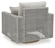 Seton Creek - Swivel Lounge With Cushion - Gray - R&R Furniture Gallery (Fountain Valley, CA)