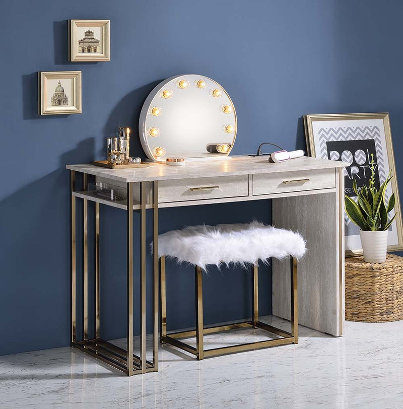 Alma - Accent Mirror - White - R&R Furniture Gallery (Fountain Valley, CA)