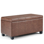 Dover - Upholstered Storage Ottoman Bench - R&R Furniture Gallery (Fountain Valley, CA)