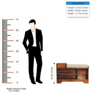 Retreat - Shoe Bench, 1 Drawer - Chestnut - R&R Furniture Gallery (Fountain Valley, CA)