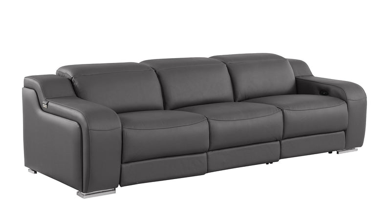 1116 - 6-Piece Modular Power Reclining Sofa, Loveseat & Chair Set In With 6 Power Recliners & Power Headrests