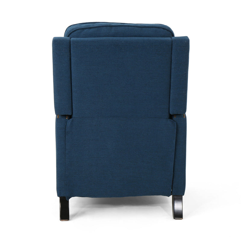Contemporary Wide Manual Standard Recliner - R&R Furniture Gallery (Fountain Valley, CA)