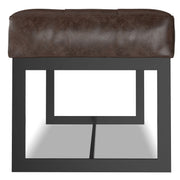Penelope - Ottoman Bench With Genuine Leather Upholstery - Brown - R&R Furniture Gallery (Fountain Valley, CA)