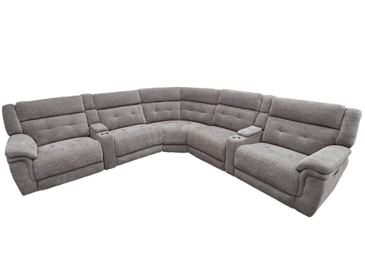 Richland - Modular Power Reclining Sectional With Power Adjustable Headrests - R&R Furniture Gallery (Fountain Valley, CA)